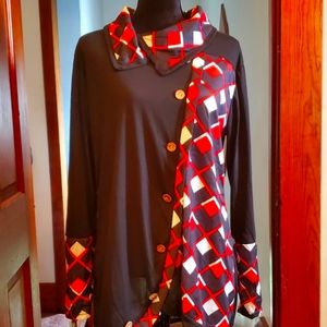 NWT! Ladies Long Sleeve Lightweight Tunic Long Length